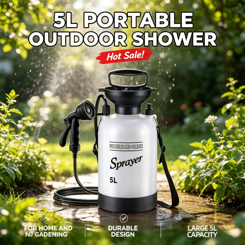 5L Portable Camping Shower Man - Outdoor Camping Carpet ulasan dan harga