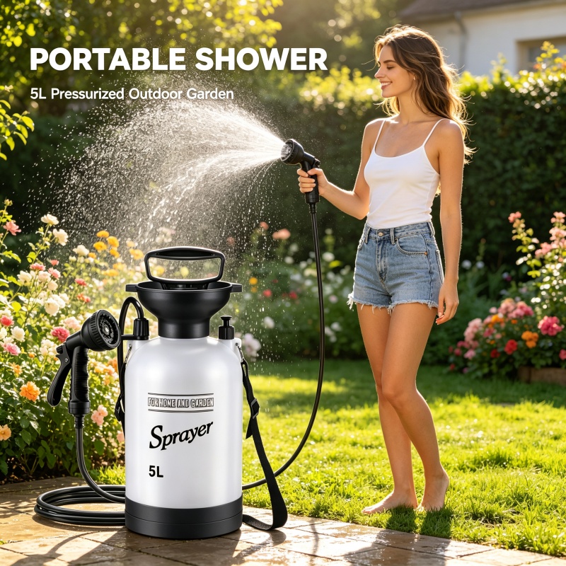5L Portable Camping Shower Man - Outdoor Camping Carpet ulasan dan harga