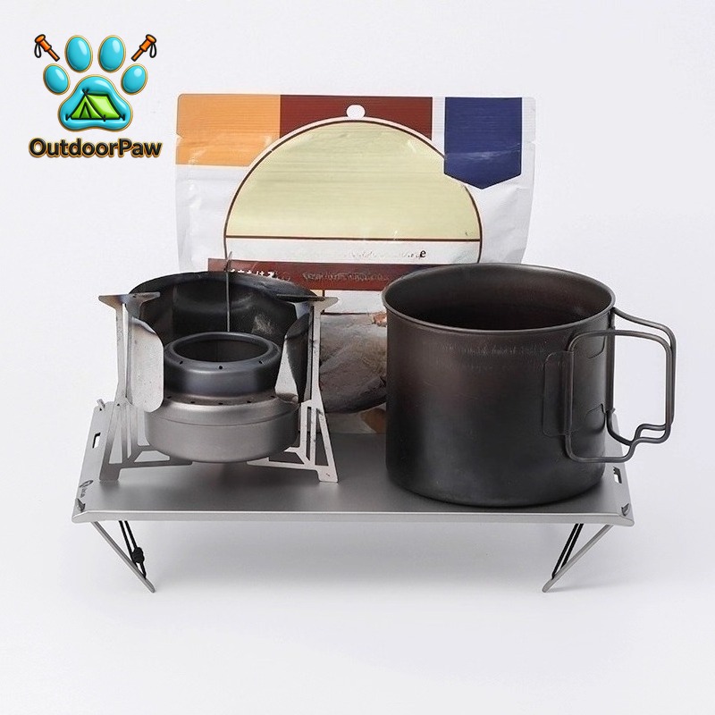 Portable Lightweight Titanium  - Outdoor Camping Folding Table ulasan dan harga